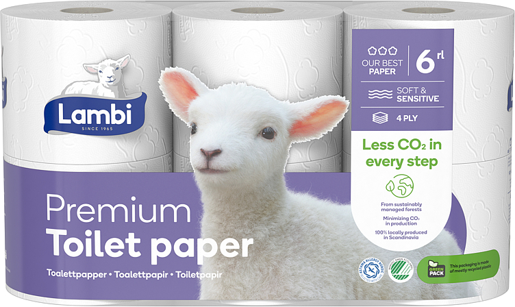 Bilde av Lambi Toalettpapir 6pk Premium