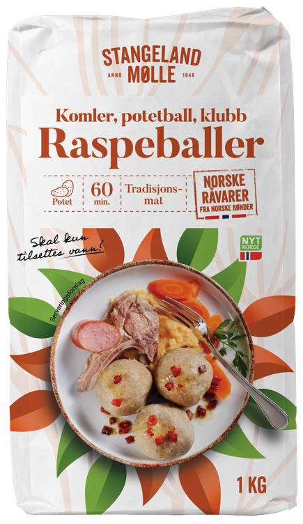 Raspeball 1kg Stangeland Mølle