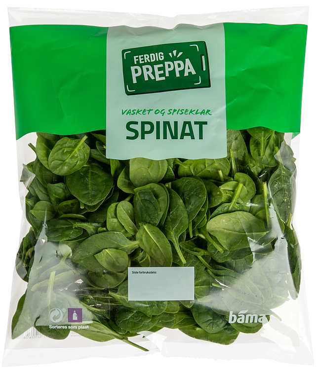 Spinat Vasket 200g Ferdig Preppa