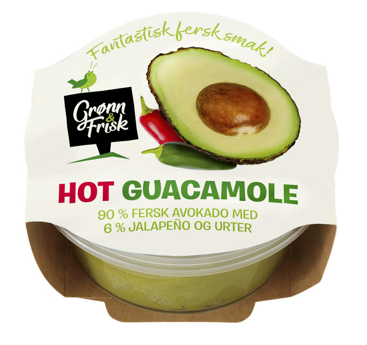Guacamole Hot 150g Grønn & Frisk