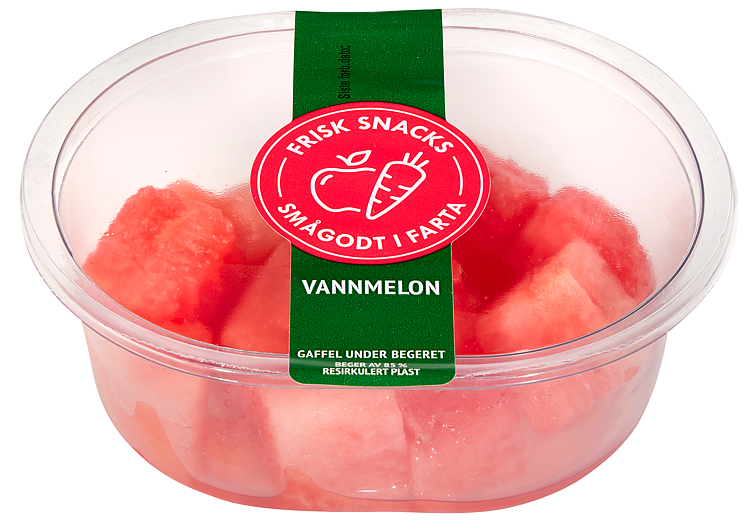 Bilde av Vannmelon 200g med Gaffel Bama Frisk Snacks