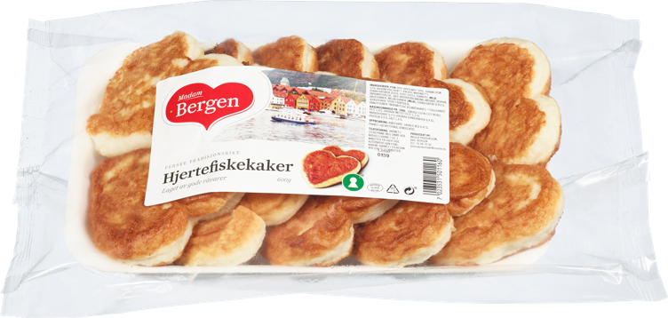 Hjertefiskekaker 600g Madam Bergen