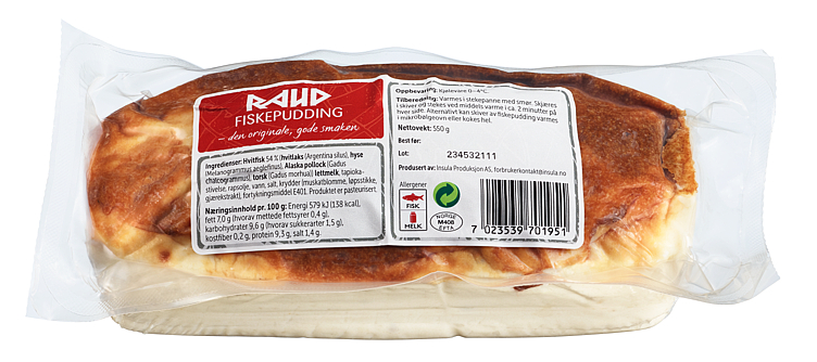 Bilde av Fiskepudding 550g Raud