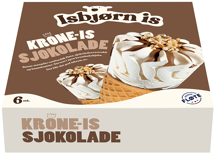 Krone-is Sjokolade 6 stk