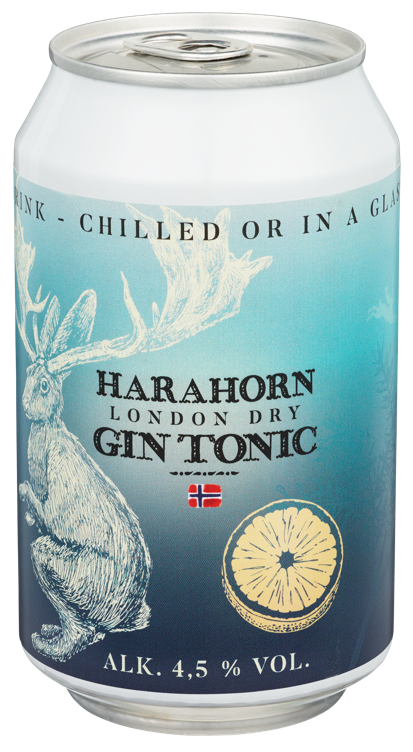 Harahorn London Dry Gin & Tonic Rtd 4.5% 0.33l bx