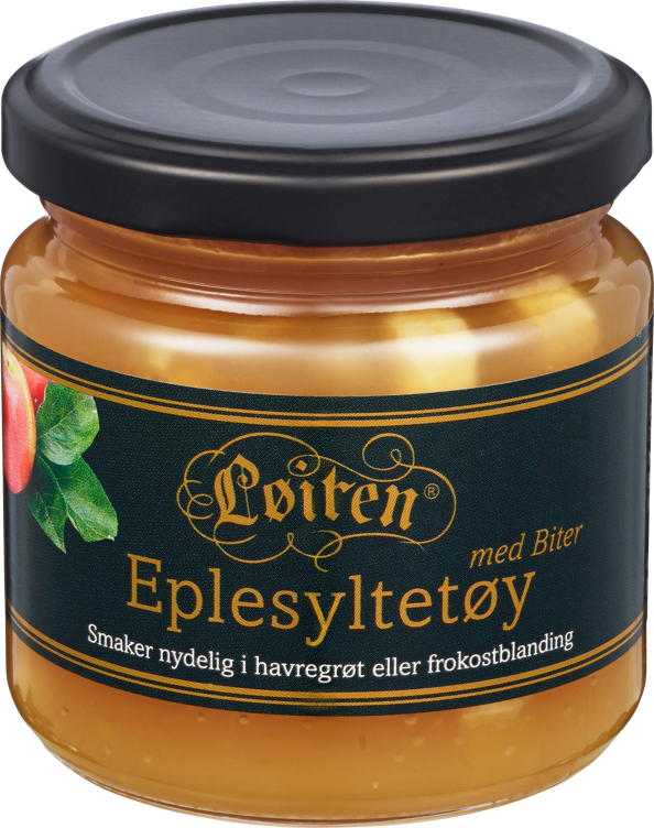 Bilde av Eplesyltetøy Med Biter, 200g Løiten