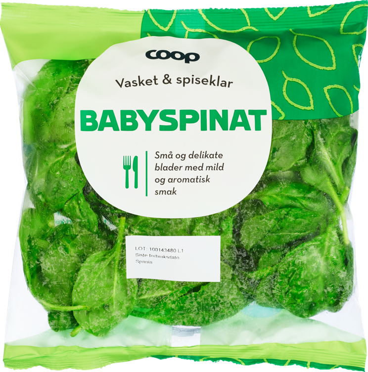 Coop Babyspinat 100g