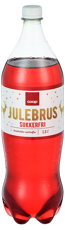 Bilde av Julebrus Rød Sukkerfri 1.5l