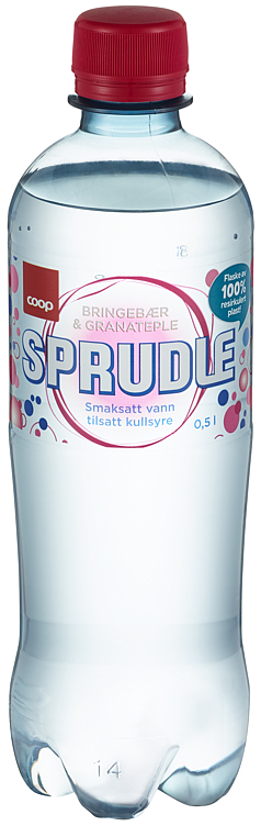 Bilde av Sprudle 0.5l Bringebær og Granateple