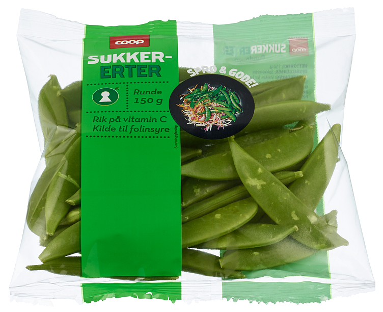 Bilde av Coop Sukkererter 150g