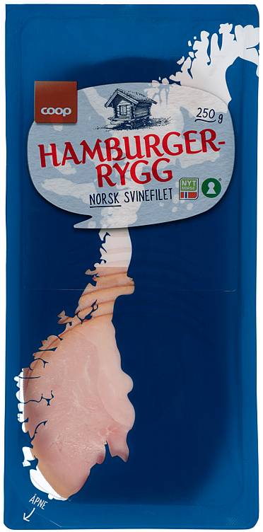 Coop Hamburgerrygg 250g