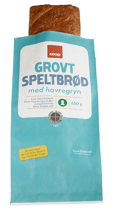 Bilde av Coop Grovt Speltbrød Trine Dahlmo 650g