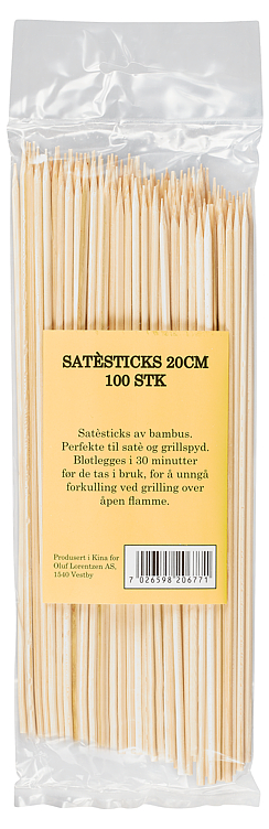 Satésticks Bambus 20cm 100stk