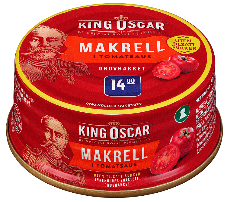 Grovrevet Makrell uten Sukker 90g