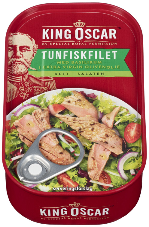 Tunfiskfilet Basilikum 115g King Oscar