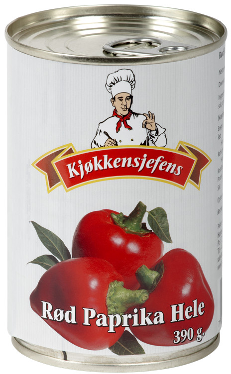 Paprika 390g Kjøkkensjefens