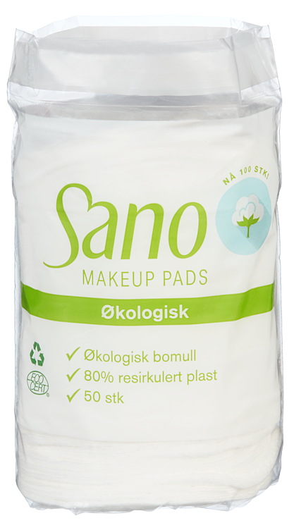 Sano Makeup Pads 50stk Økologisk