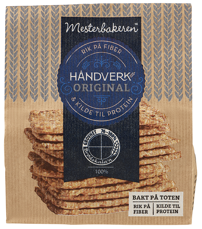 Knekkebrød 12pk 230g Mesterbakeren