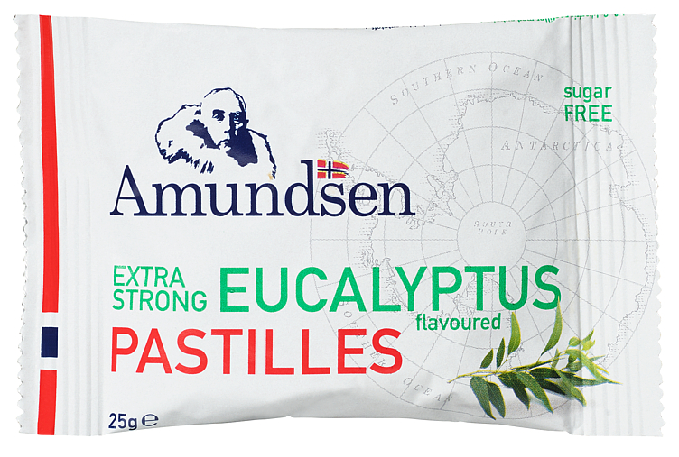 Amundsen Pastilles med Eucalyptus Smak Gir Frisk Pust