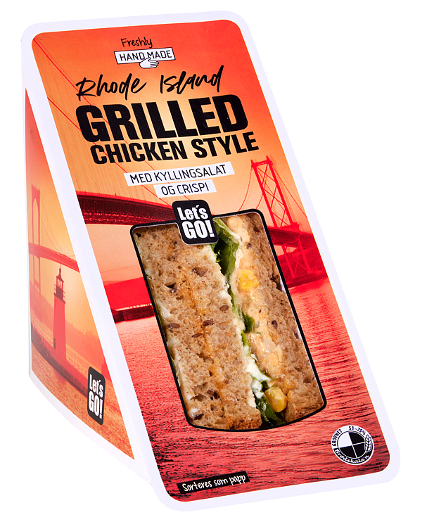 Bilde av Let's Go! Sandwich Grilled Chicken Style 185g