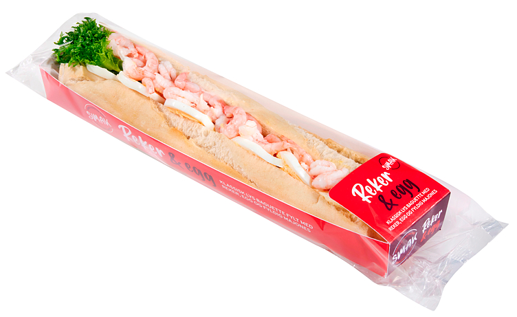 Baguette Reker og Egg 230g Smak