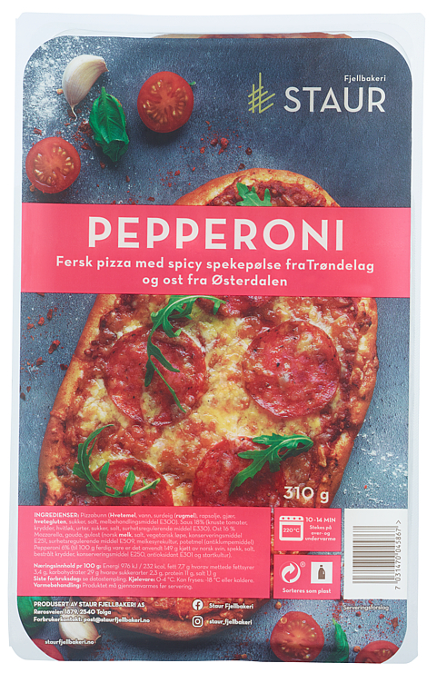 Staur Pizza med Pepperoni 310g