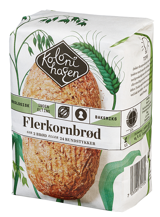 Bilde av Flerkornbrød Økologisk 1kg Kolonihagen