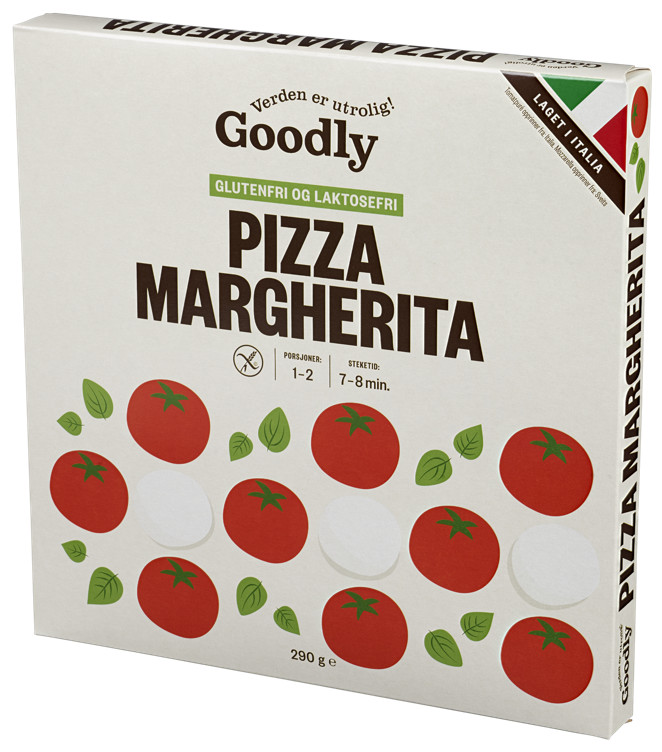 Pizza Margherita Glutenfri 290g Goodly