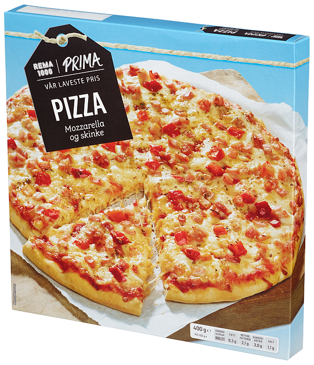 Pizza Ost og Skinke 400g Prima Lavpris