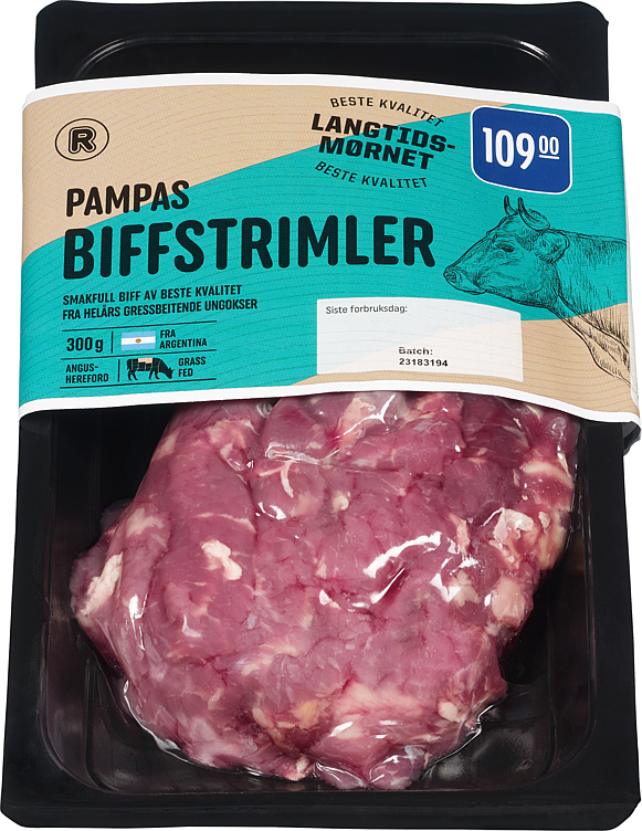 Pampas Biffstrimler 300g Rema 1000