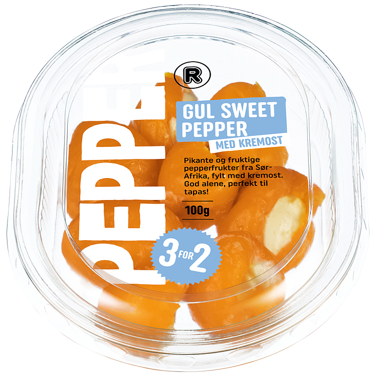 Gul Sweet Pepper m/Kremost 100g R