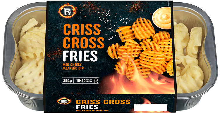 Criss Cross Fries m/Jalapeño Dip 350g R