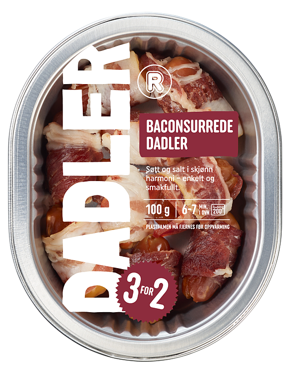 Baconsurrede Dadler 100g R