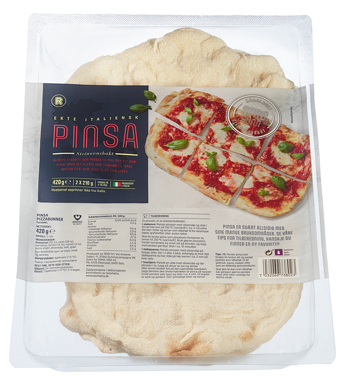 Pinsa Pizzabunner 2x210g R