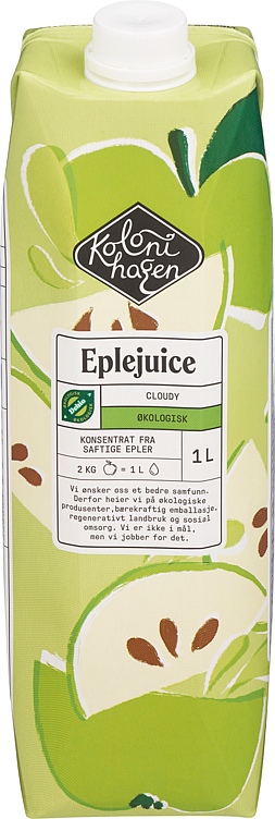 Eplejuice 1l Økologisk Kolonihagen