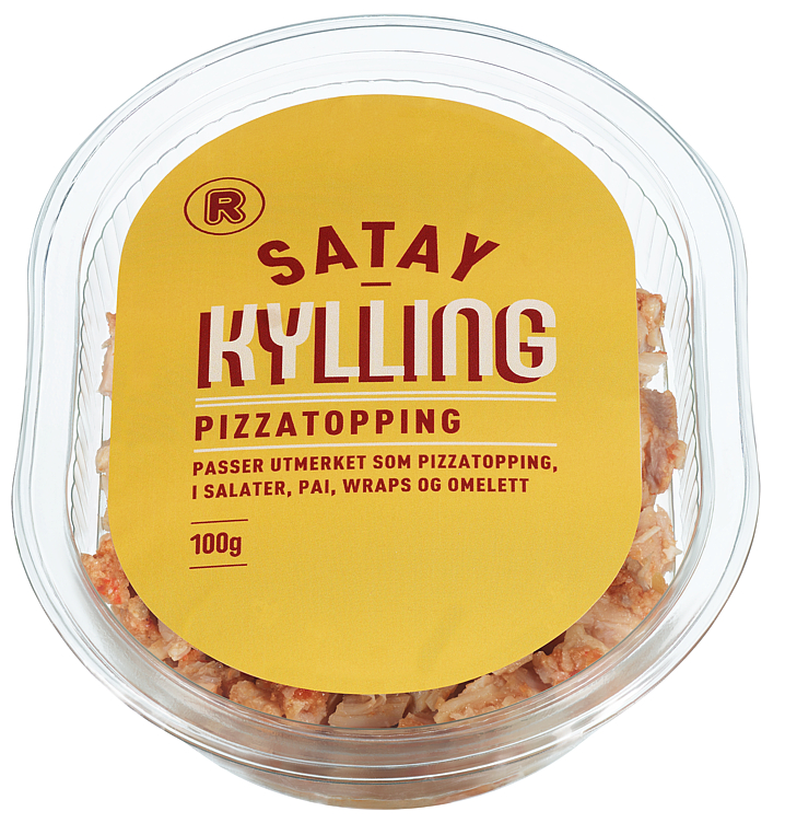 Pizzatopping Kylling Satay 100g R