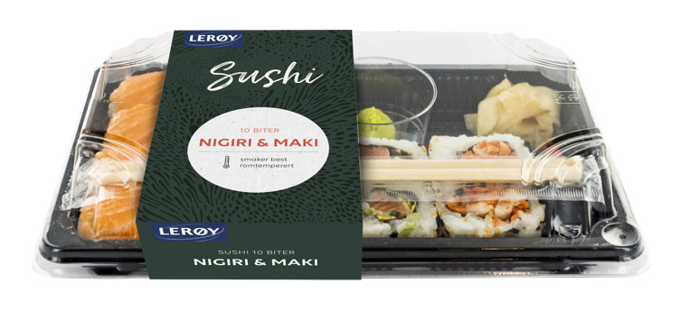 Sushi Nigiri og Maki Lerøy 10 Bit Lerøy