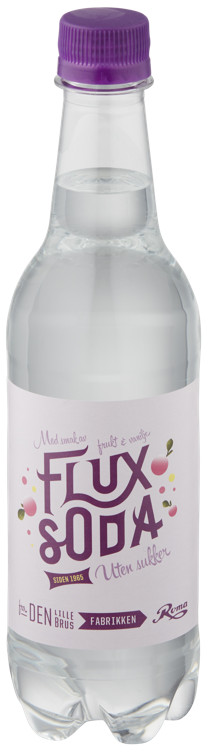 Flux Soda uten Sukker 0.5l Flaske Roma