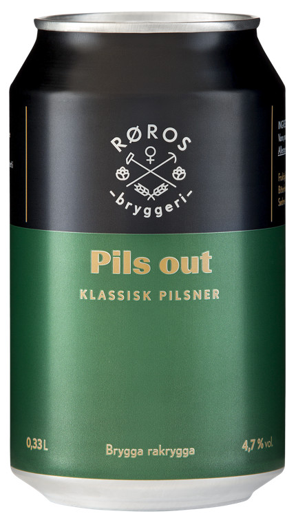 Pils Out Fra Røros Bryggeri 0,33l
