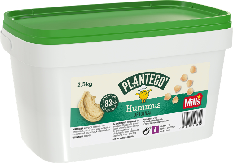 Plantego' Hummus Naturell 2.5kg