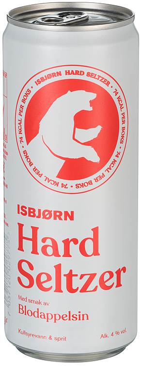 Bilde av Isbjørn Hard Seltzer Blodappelsin 0.33l bx