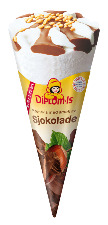 Diplom-is Krone-is Sjokolade 125ml