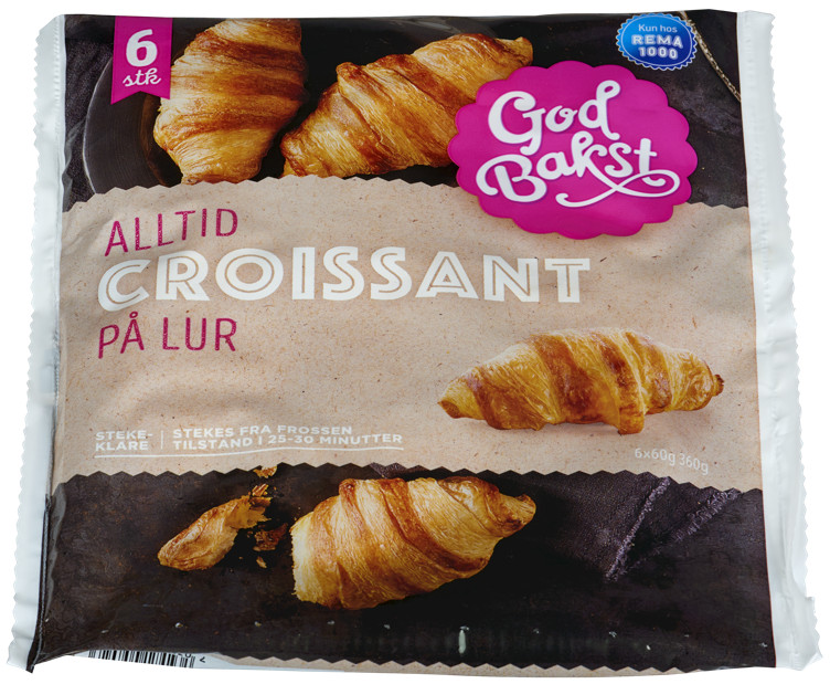 Croissant 6stk 360g God Bakst