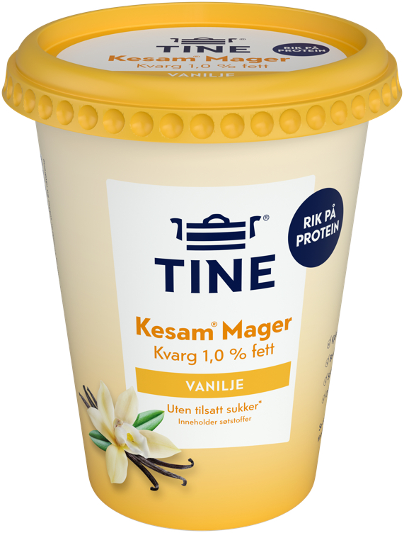 Mager Kesam Vanilje uten 420g Tine