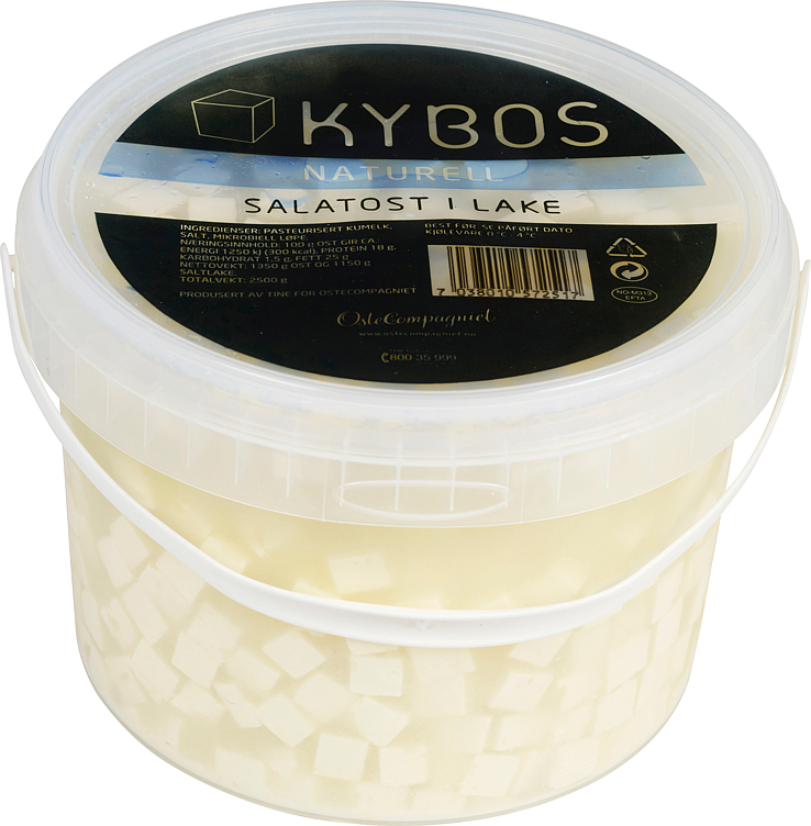 Bilde av Kybos Naturell Salatost i Lake 2.5kg Tine