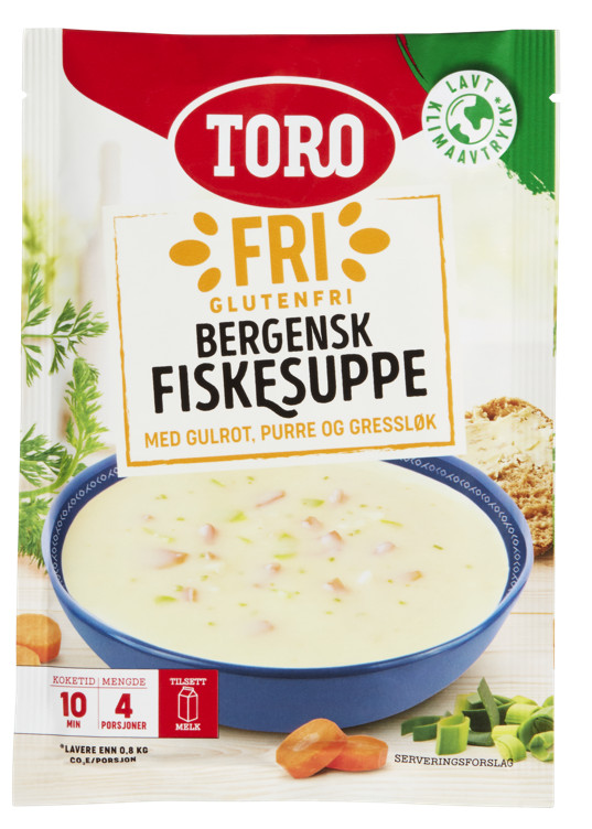 Toro Fri Bergensk Fiskesuppe Glutenfri 16x76g
