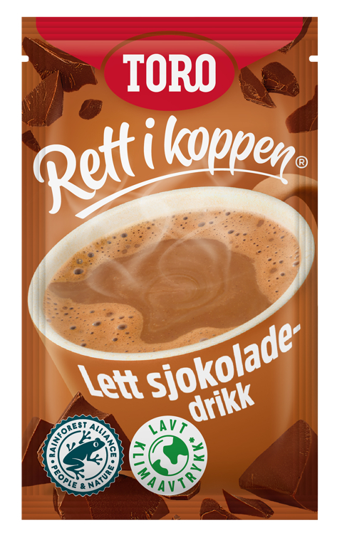 Toro Rett i Koppen Sjokoladedrikk Lett 10x14g