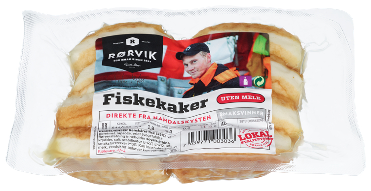 Fiskekaker uten Melk 7x400g Rørvik