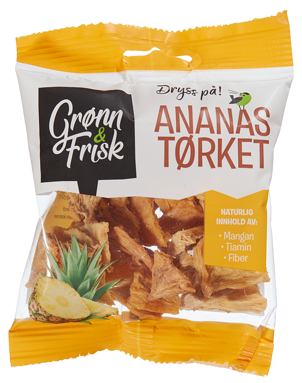 Ananas Tørket 70g Grønn & Frisk
