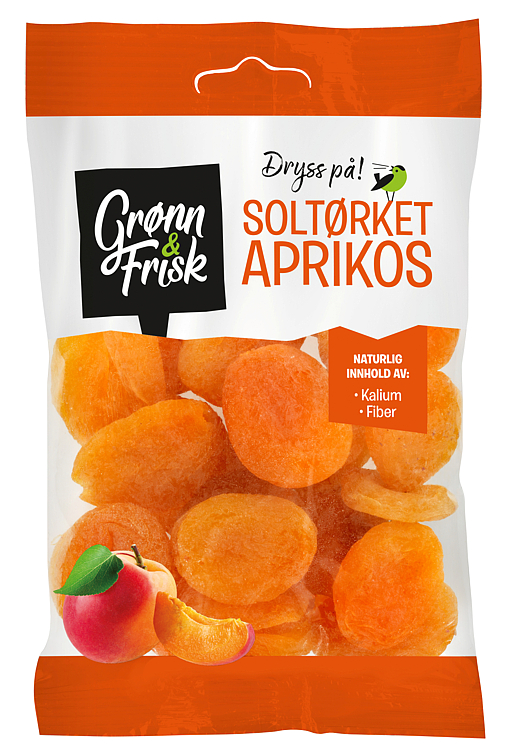 Aprikoser Soltørket 175g Grønn & Frisk
